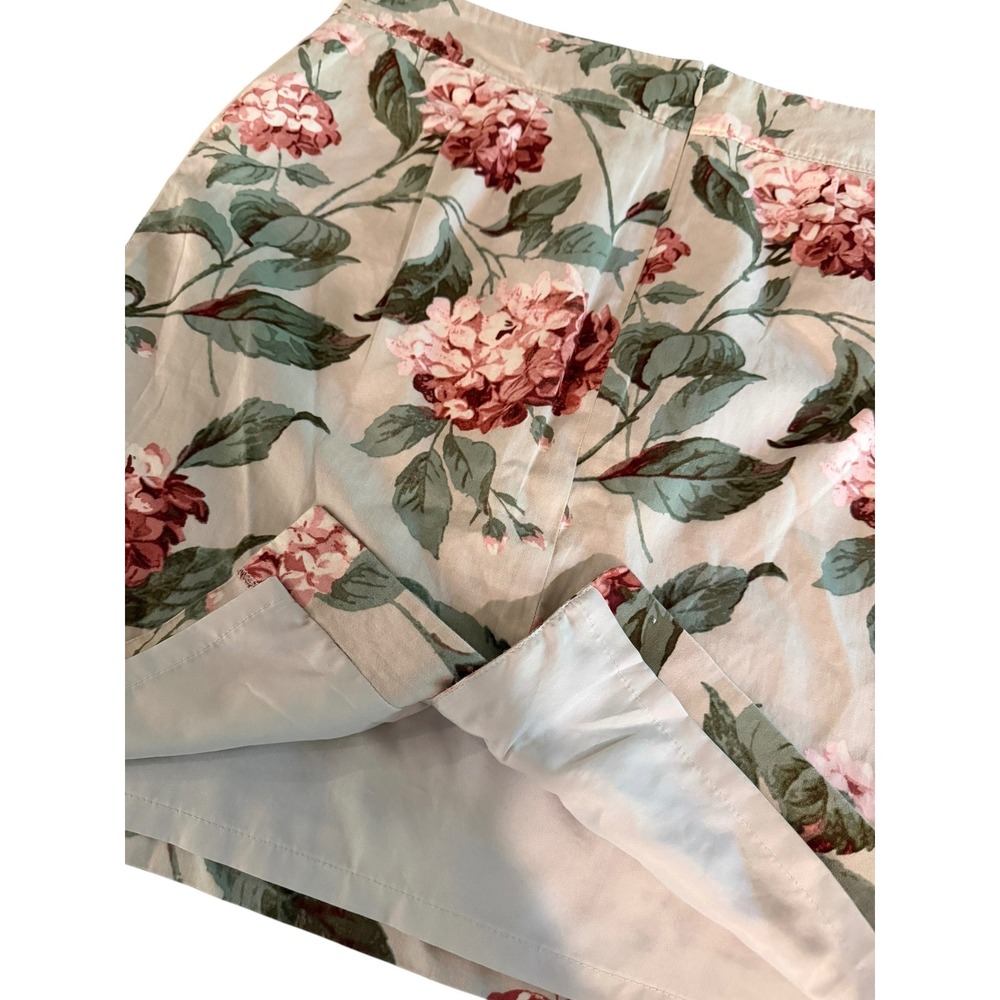 Ann Taylor Loft Floral Print Hydrangea Skirt Sz 12 Cotton Cottagecore Coquette - Picture 6 of 9